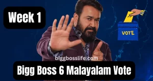 Bigg Boss 6 Malayalam Vote (Week 1)